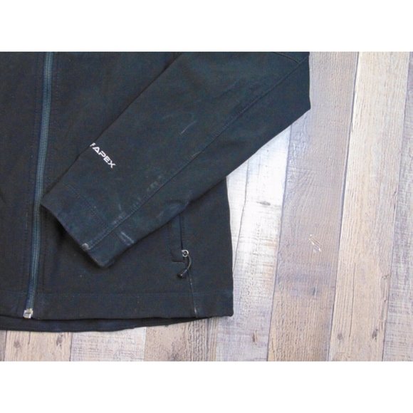 The North Face Women M Black Soft Shell Apex Jacket Full Zip Outdoor *read* - Picture 3 of 9